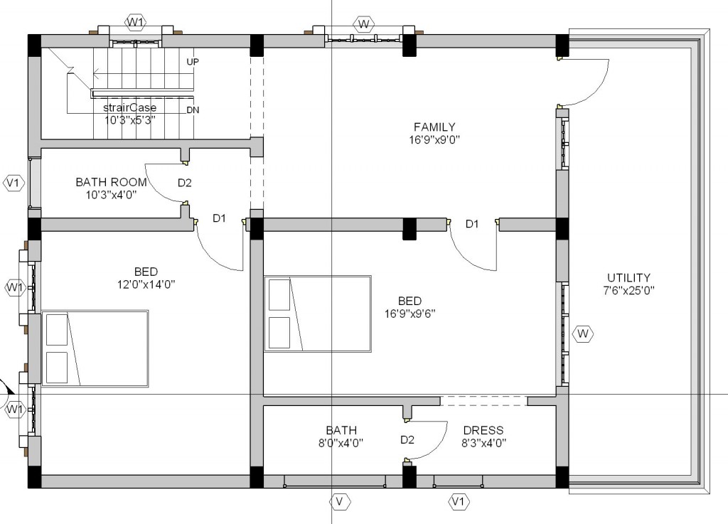 30 X 40 VASTU PLAN east facing SITE