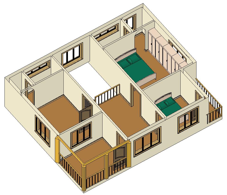 40x60 Site Vastu First Floor View West Series W2