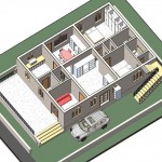KHAN RESIDENCE_40X60 EAST FACING SITE VASTU PLAN 3D VIEW E2