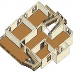 PATIL RESIDENCE_40X60 EAST FACING SITE VASTU PLAN FIRST FLOOR 3D VIEW E3