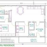 Raghavendra Vastu Home Plan on 40’X 30’East Facing Corner Site