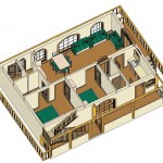 Raghavendra Vastu Home Plan on 40’X 30’East Facing Corner Site